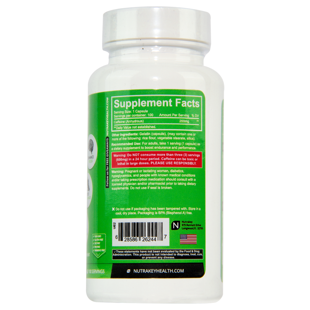 NUTRAKEY CAFFEINE (100 CPS)