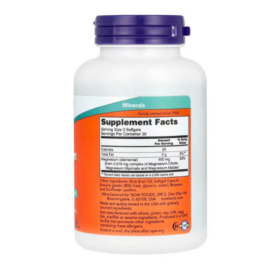 CITRATO DE MAGNESIO NOW (90 CAPS)