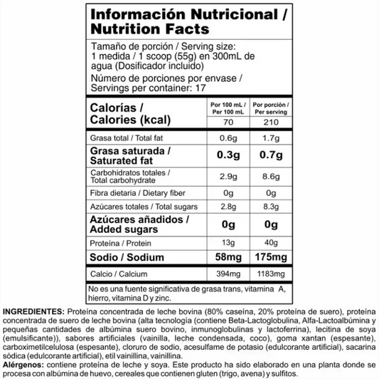 Suplemento de absorción sostenida para recuperación prolongada