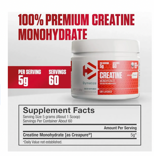 CREATINE MONOHYDRATE DYMATIZE (300G)