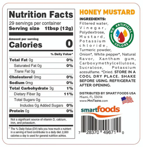 HONEY MUSTARD MRS TASTE