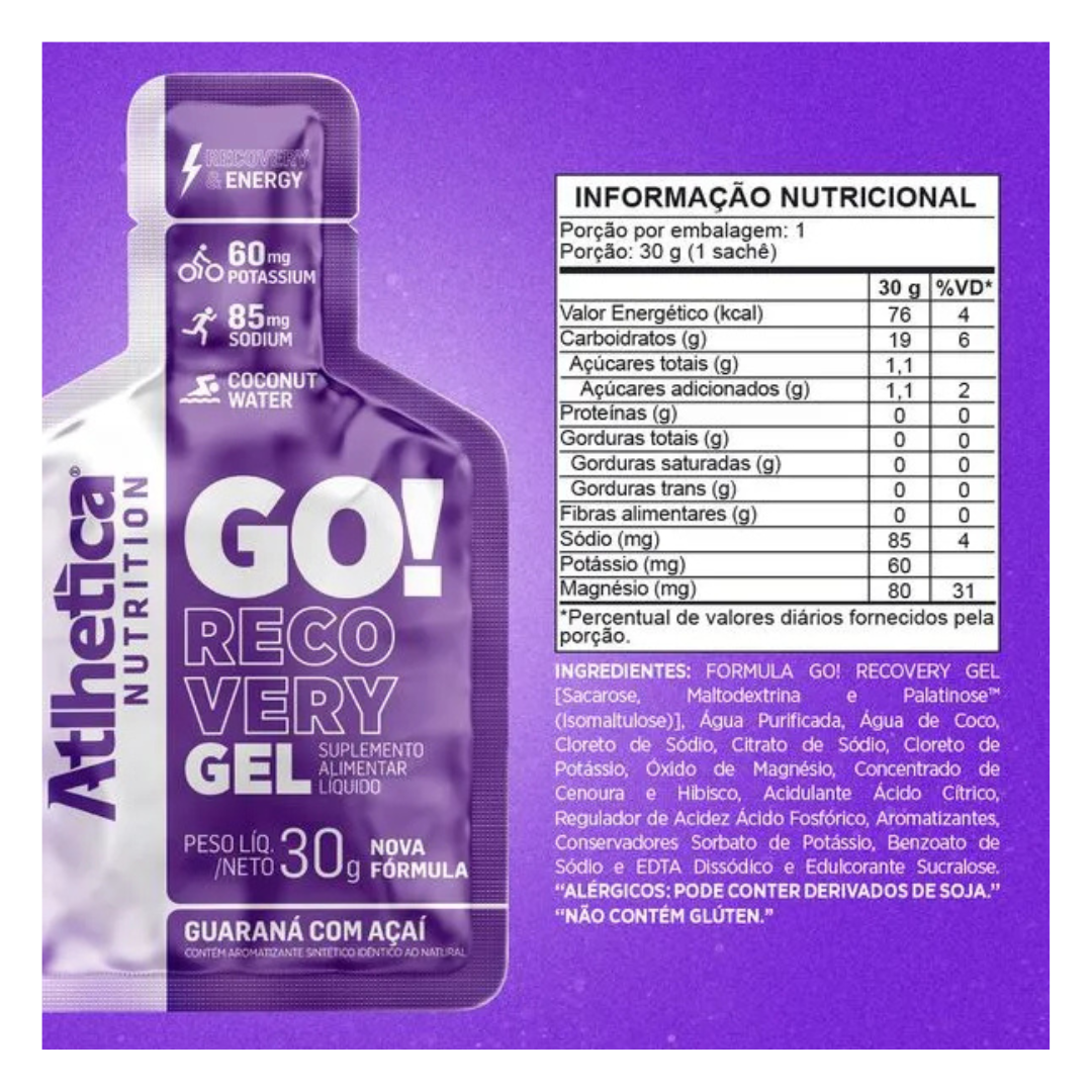 Gel GO! Recovery Caja 10 Sachets