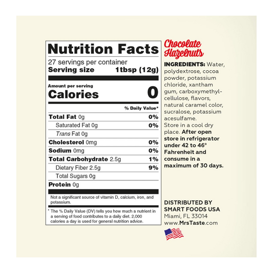 CHOCOLATE HAZELNUTS MRS TASTE