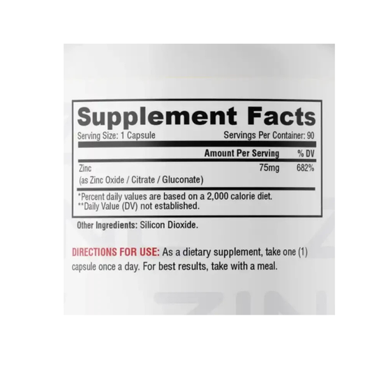 ZINC METABOLIC NUTRITION (90 CPS)