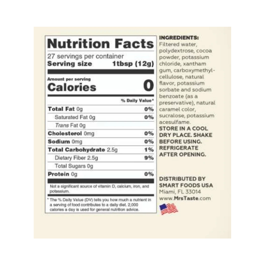 CHOCOLATE SYRUP MRS TASTE