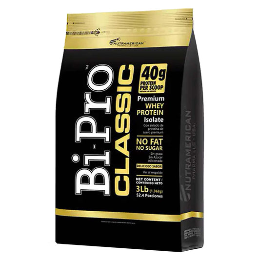 Bipro Classic 3 LBS, proteína aislada sin grasas ni azúcar