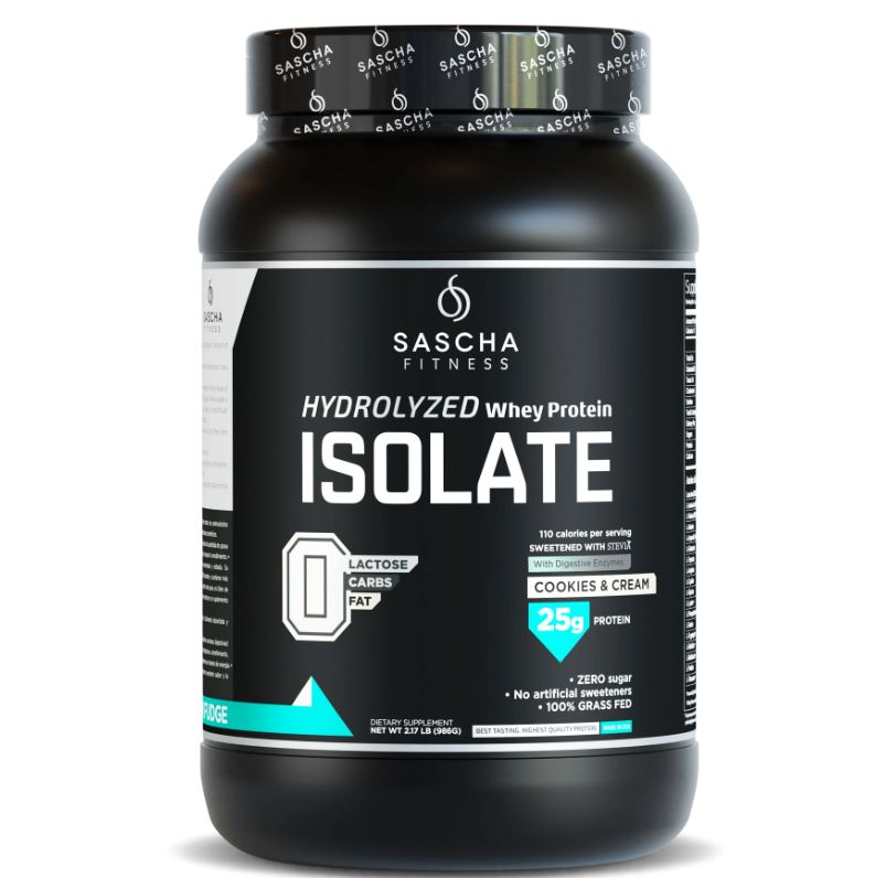 Whey Protein hidrolizada, de rápida absorción para una mejor recuperación muscular.