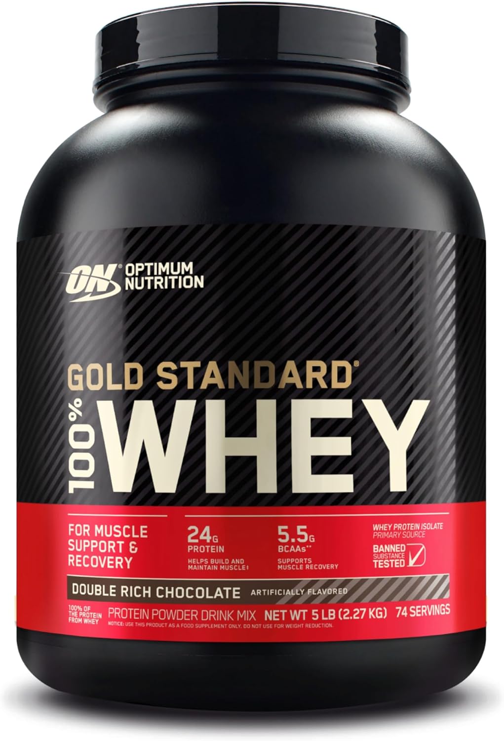 24g de proteína por porción, con un perfil óptimo de BCAAs para la recuperación muscular.
