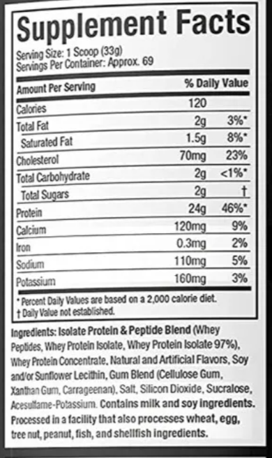 Proteína ideal para tonificación y definición muscular