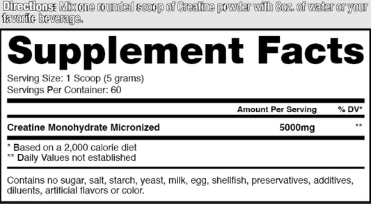 CREATINA MONOHIDRATO DRAGON PHARMA (300GR)
