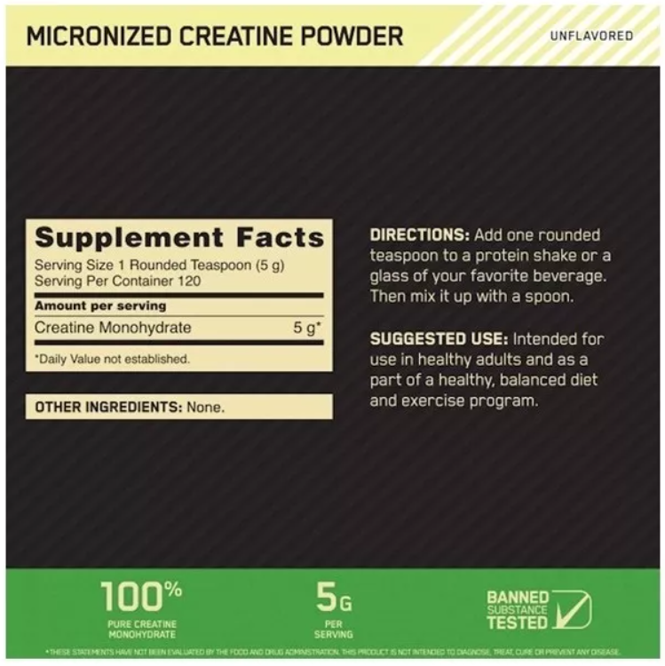 CREATINE POWDER ON (600 GR)