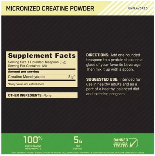 CREATINE POWDER ON (600 GR)