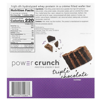 CAJA POWER CRUNCH ( 12 BARRAS VARIADOS)