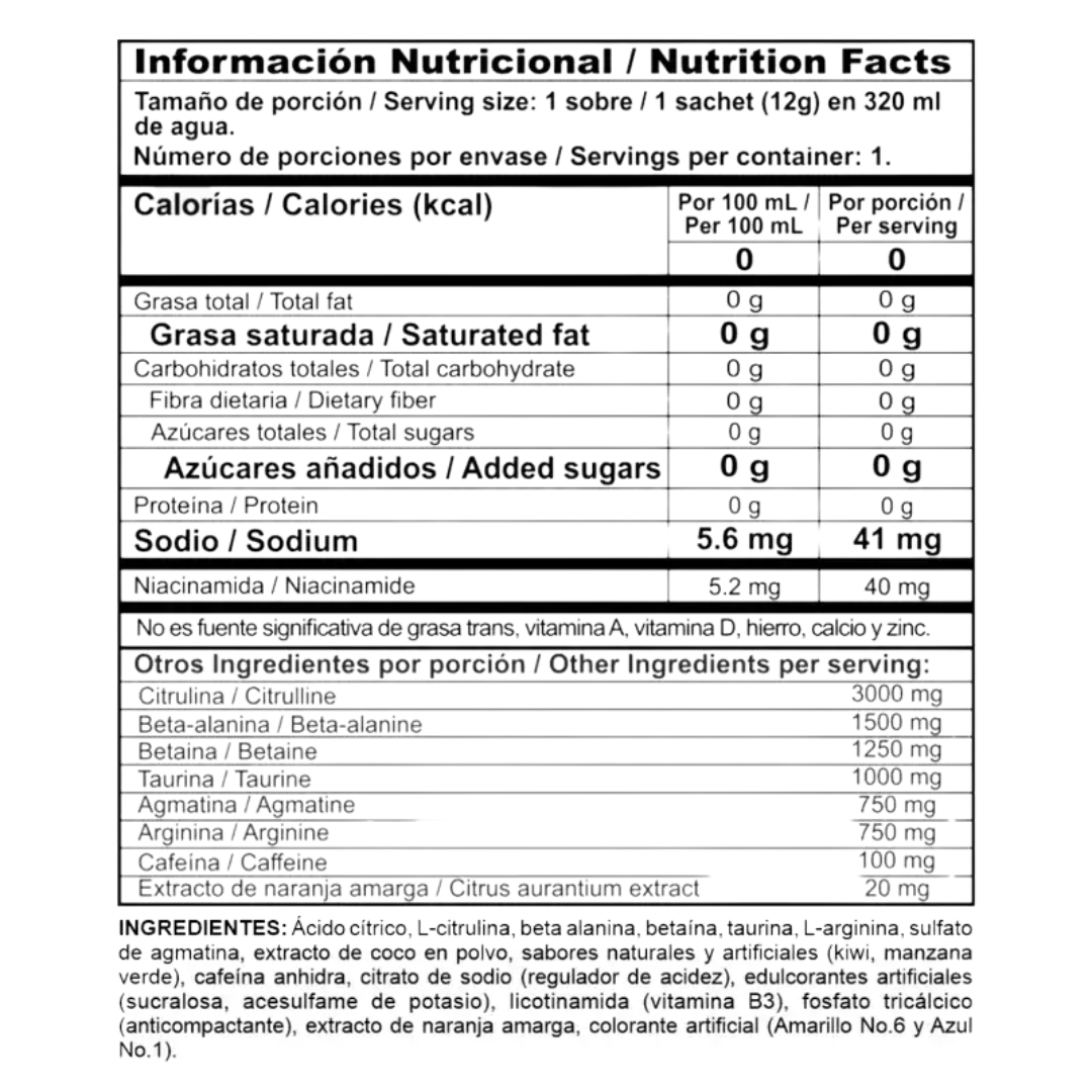 RADICAL POWER DRINK - PREWORKOUT