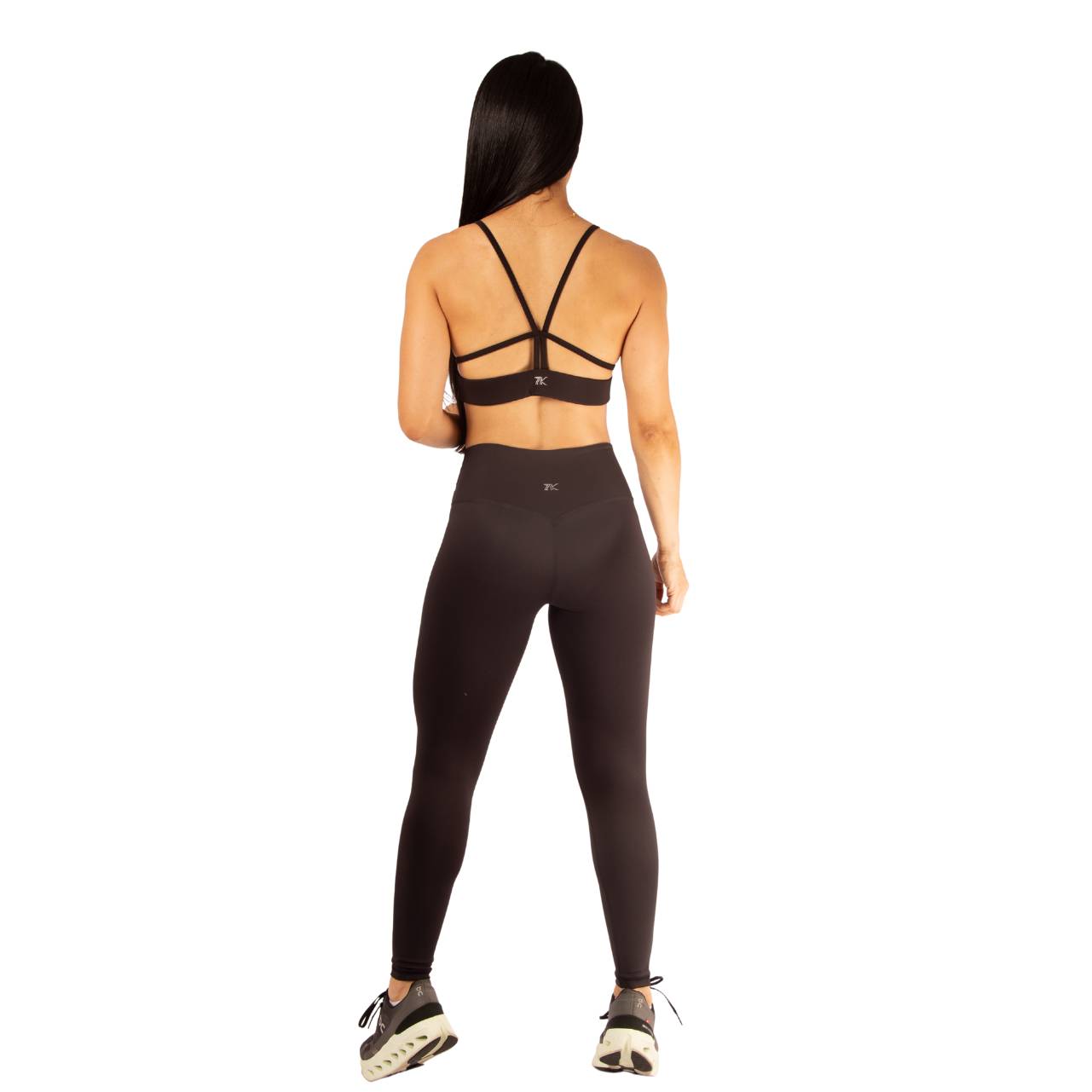 LEGGINS SIN COSTURA FROTAL - Negro