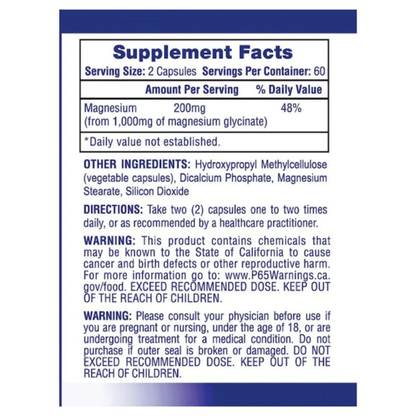 HTP MAGNESIUM GLYCINATE (120 CAP)