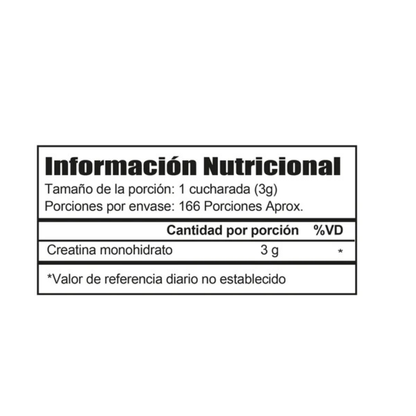 CREATINA MONOHIDRATADA IMN (500 G)