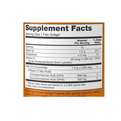 ULTRA OMEGA 3-D FISH OIL NOW (90 CAP)