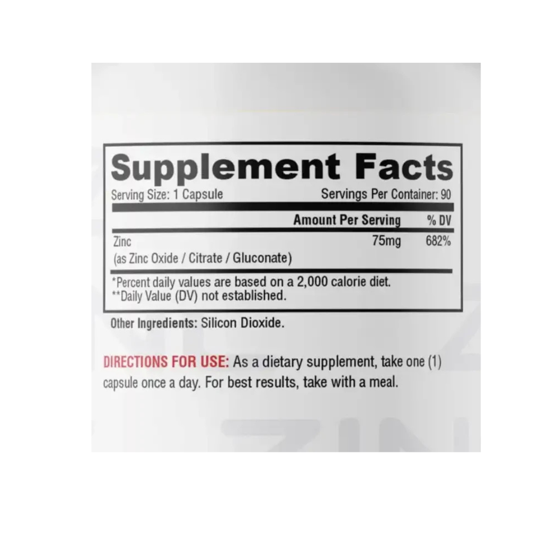 ZINC METABOLIC NUTRITION (90 CPS)