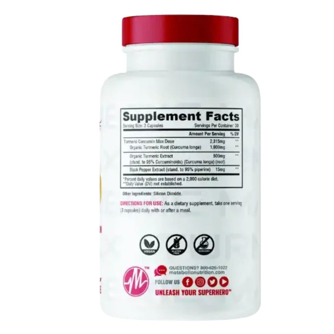 TURMERIC (CURCUMA)  METABOLIC (90 CAP)