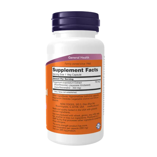 RESVERATROL 350MG NOW (60 CAP)