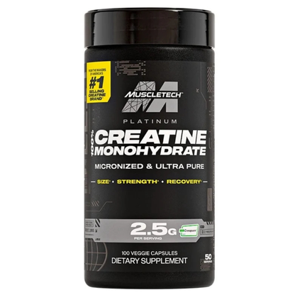 PLATINUM 100% CREATINE CAPSULAS (100 CAP)