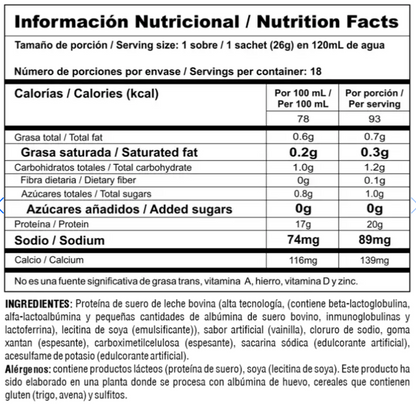 Proteína en porciones individuales para fácil consumo
