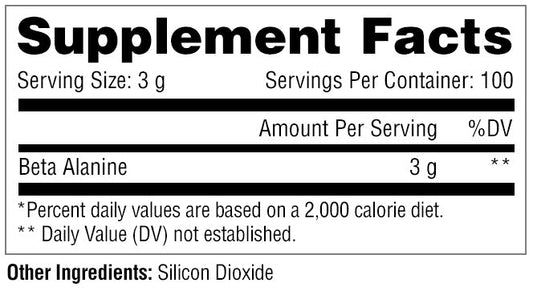 BETA ALANINE METABOLIC NUTRITION (300 GR)