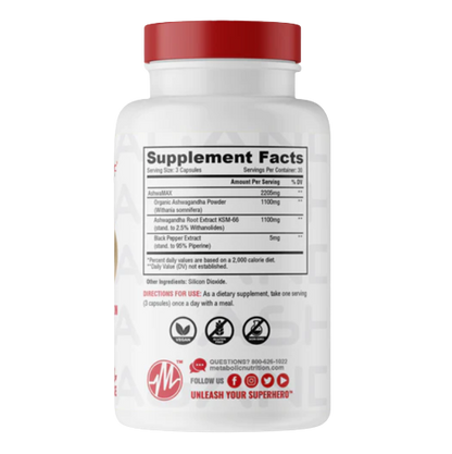 ASHWAGANDHA METABOLIC NUTRITION (90 CPS)